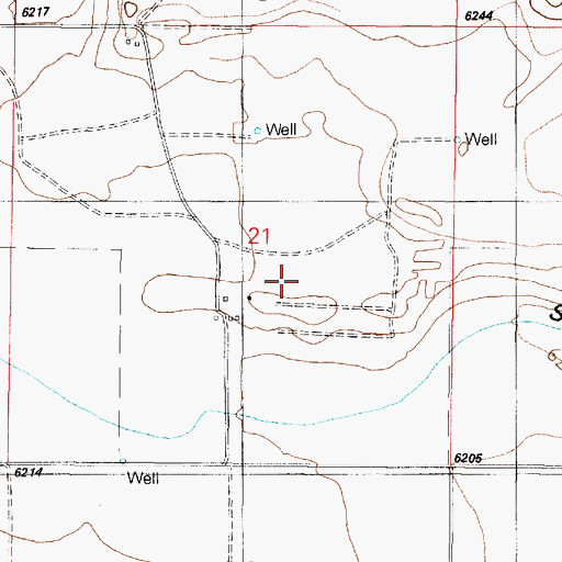 Topographic Map of Mountain States Cattle Company, NM