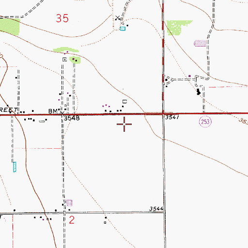 Topographic Map of 13229 Water Well, NM