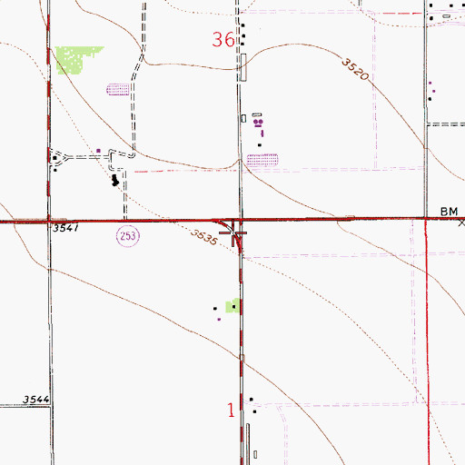 Topographic Map of 13200 Water Well, NM