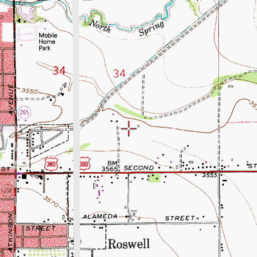 Topographic Map of 13188 Water Well, NM