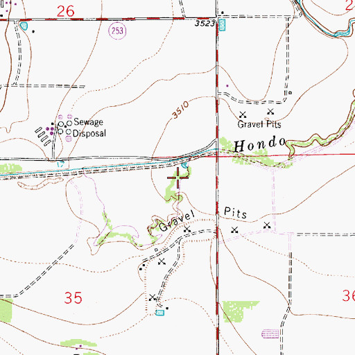 Topographic Map of 13193 Water Well, NM