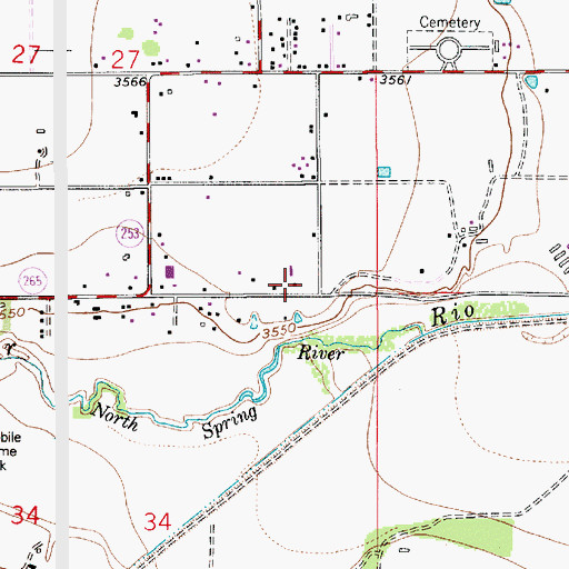 Topographic Map of 13053 Water Well, NM