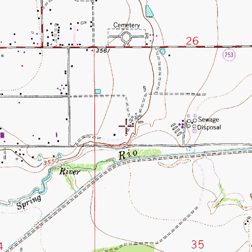 Topographic Map of 13031 Water Well, NM