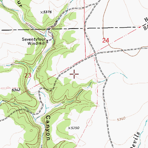Topographic Map of Heafner, NM