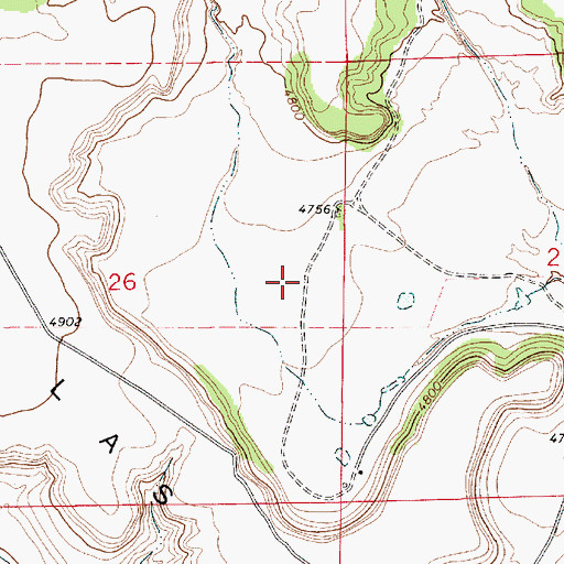 Topographic Map of Lujan, NM