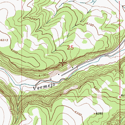 Topographic Map of MacArthur, NM