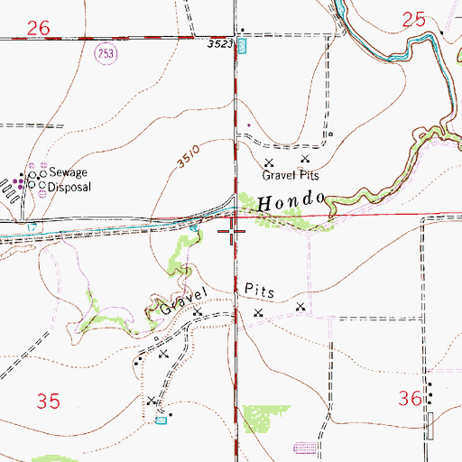 Topographic Map of 13195 Water Well, NM