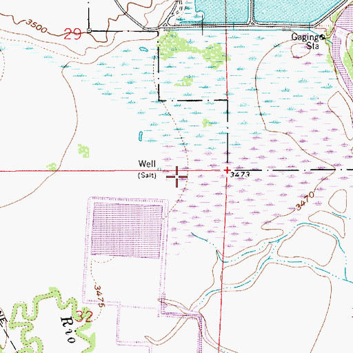 Topographic Map of 06032 Water Well, NM