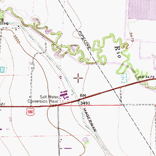 Topographic Map of 06035 Water Well, NM