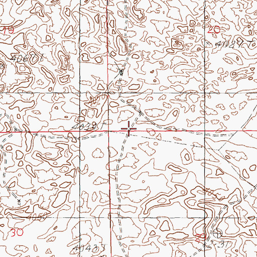 Topographic Map of 10841 Water Well, NM