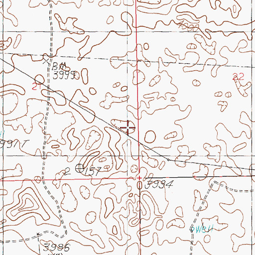 Topographic Map of 10738 Water Well, NM