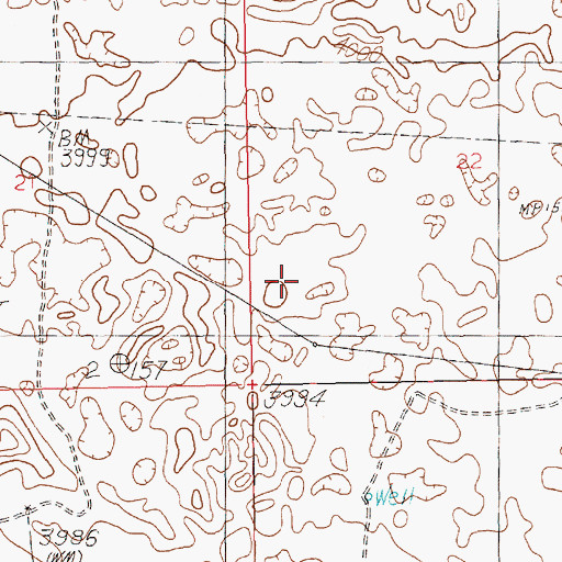 Topographic Map of 10740 Water Well, NM