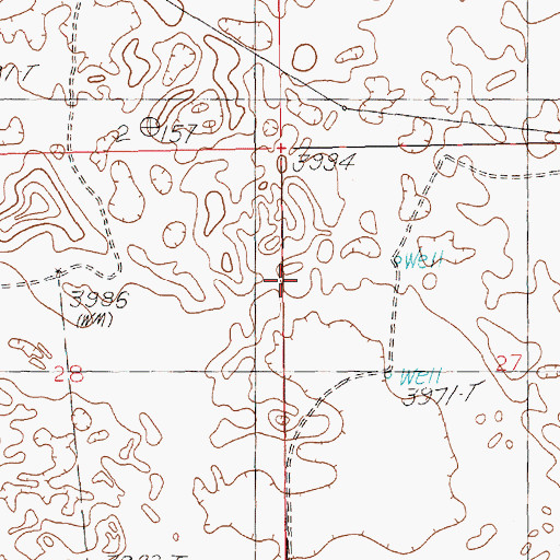 Topographic Map of 11049 Water Well, NM