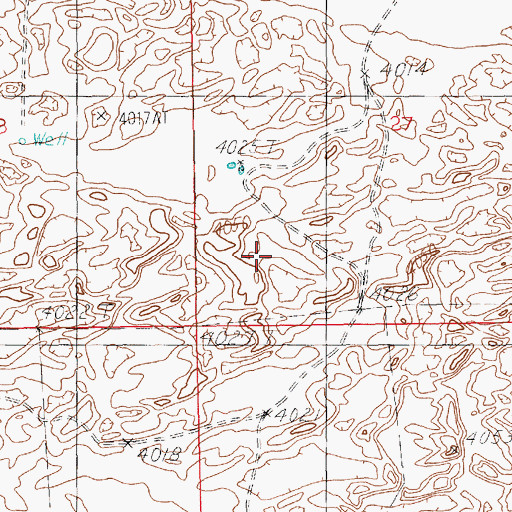 Topographic Map of 12177 Water Well, NM