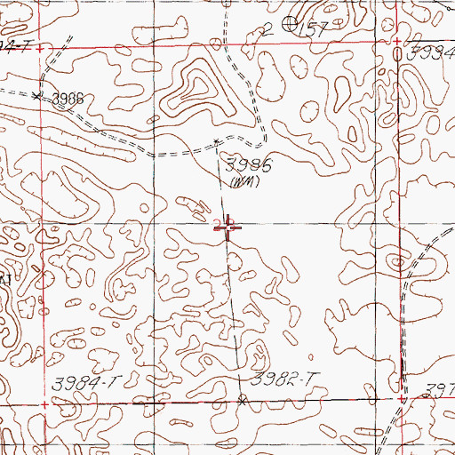 Topographic Map of 10855 Water Well, NM
