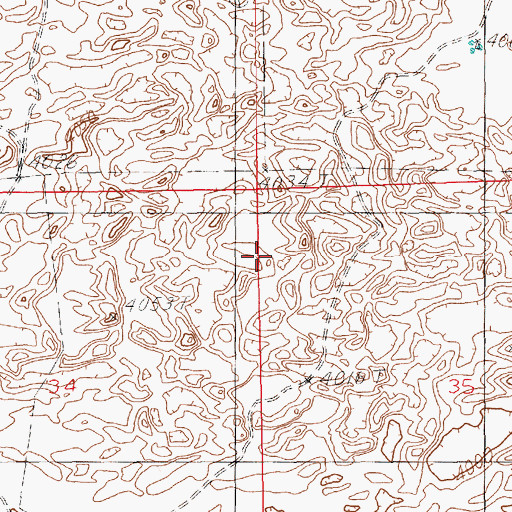 Topographic Map of 10727 Water Well, NM