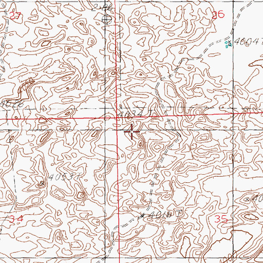 Topographic Map of 10726 Water Well, NM