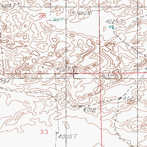 Topographic Map of 12117 Water Well, NM