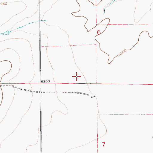 Topographic Map of Cunico, NM