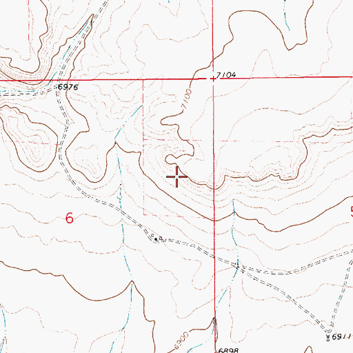 Topographic Map of Cunico, NM