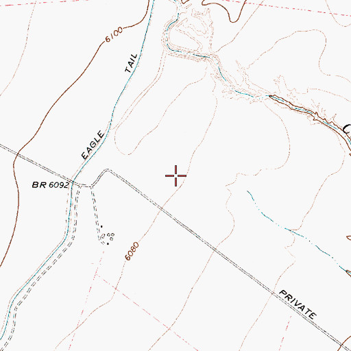 Topographic Map of Crow Creek C S Farms, NM