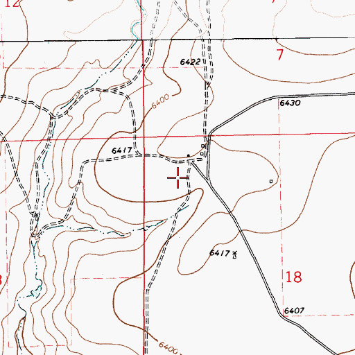 Topographic Map of Biffle, NM