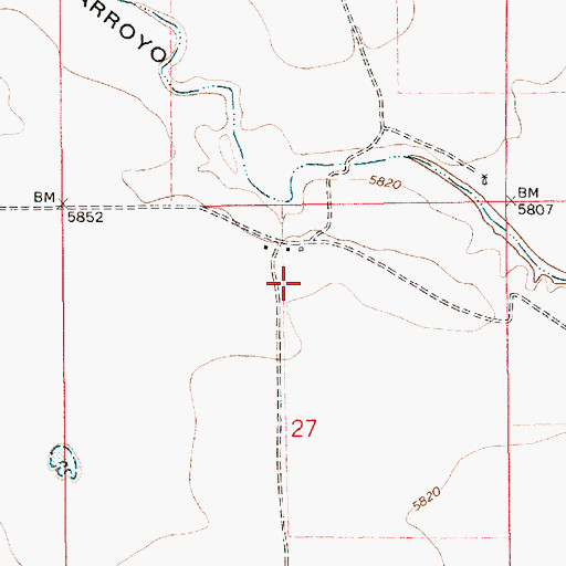 Topographic Map of Bryan, NM