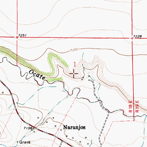 Topographic Map of Baca, NM