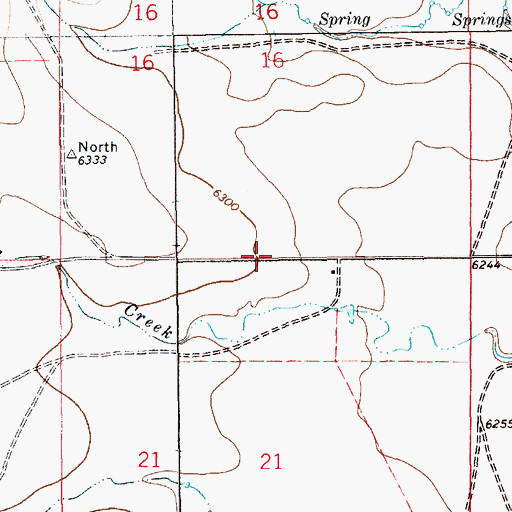 Topographic Map of Brown, NM