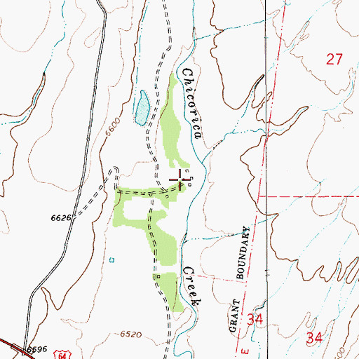 Topographic Map of Van Buskirk, NM
