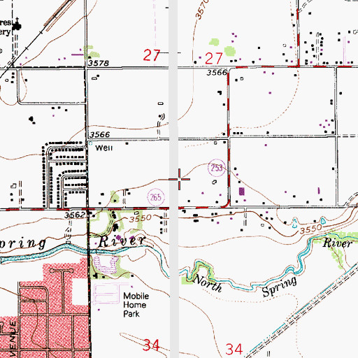 Topographic Map of 13048 Water Well, NM