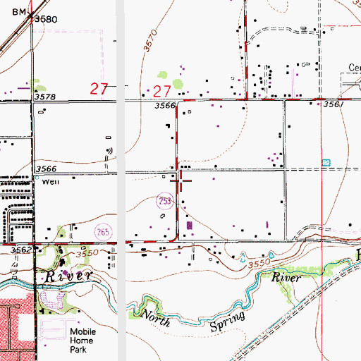 Topographic Map of 13047 Water Well, NM