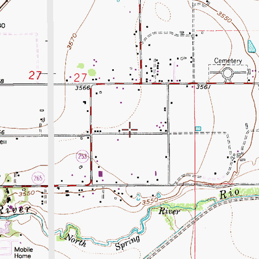 Topographic Map of 13050 Water Well, NM