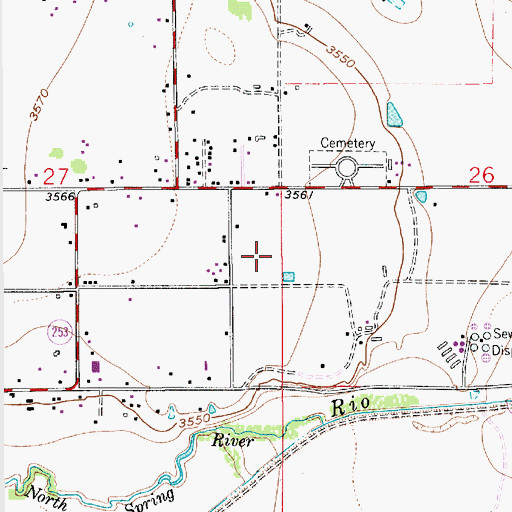 Topographic Map of 12791 Water Well, NM