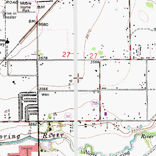 Topographic Map of 13043 Water Well, NM