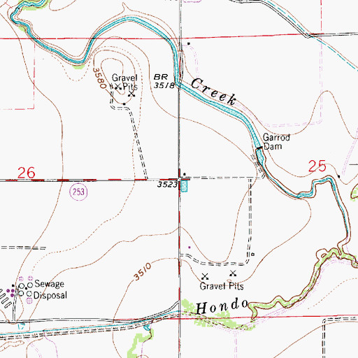 Topographic Map of 13020 Water Well, NM