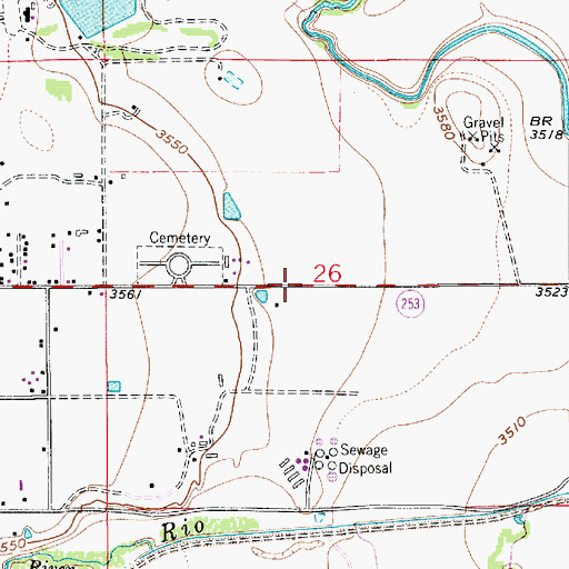Topographic Map of 13028 Water Well, NM