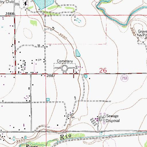 Topographic Map of 13027 Water Well, NM