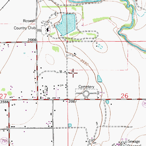Topographic Map of 13024 Water Well, NM