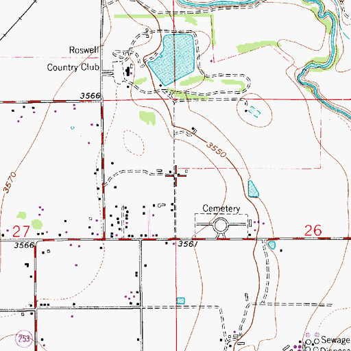 Topographic Map of 13040 Water Well, NM