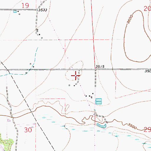 Topographic Map of 08003 Water Well, NM