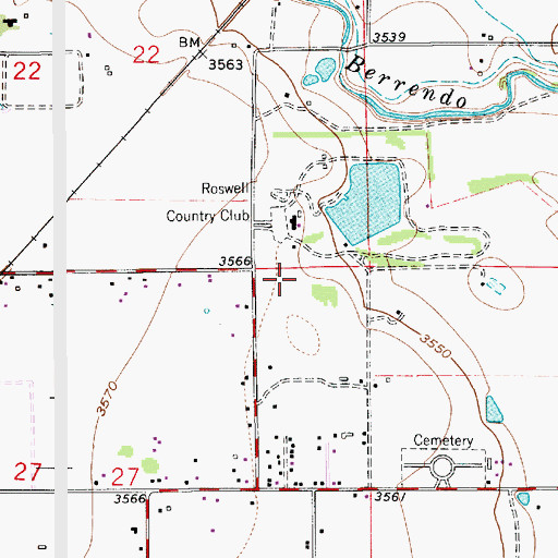 Topographic Map of 06016 Water Well, NM