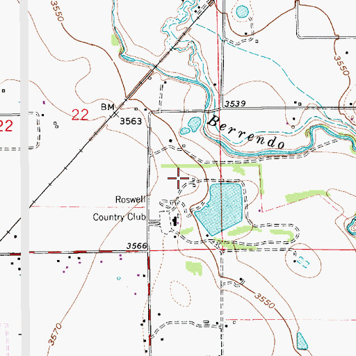 Topographic Map of 13001 Water Well, NM