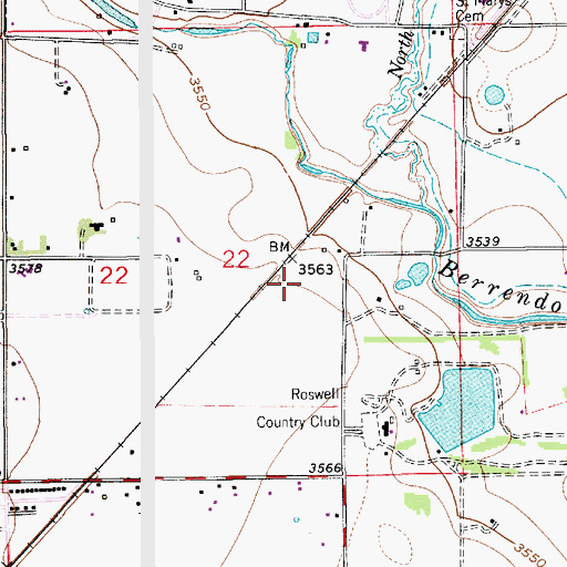 Topographic Map of 10067 Water Well, NM