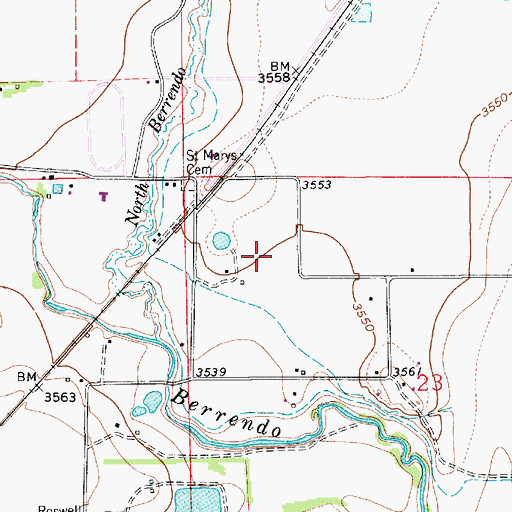 Topographic Map of 13004 Water Well, NM