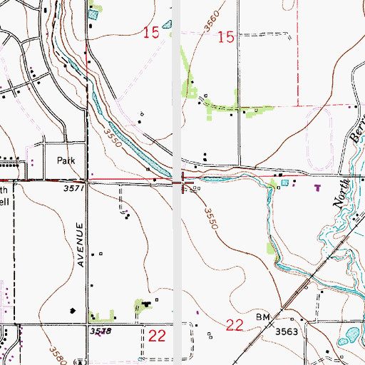 Topographic Map of 12998 Water Well, NM