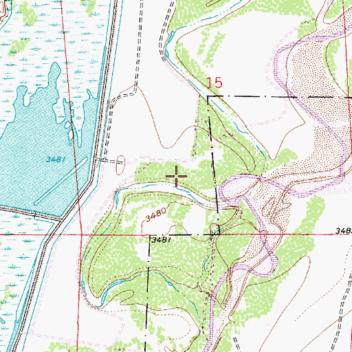 Topographic Map of 10077 Water Well, NM