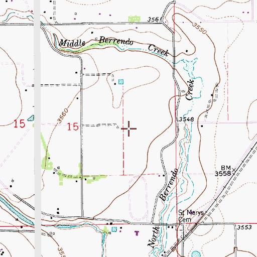 Topographic Map of 12985 Water Well, NM