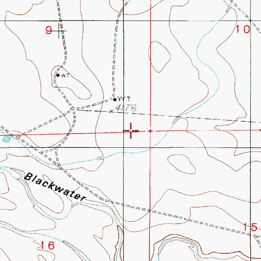 Topographic Map of 12585 Water Well, NM