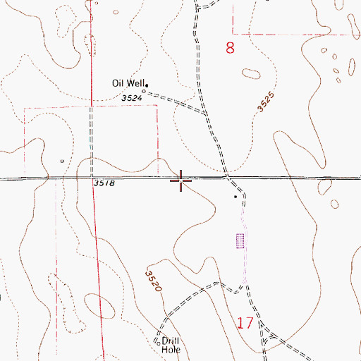 Topographic Map of 01220 Water Well, NM
